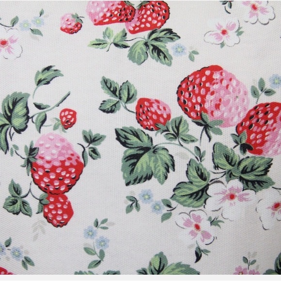 Cath Kidston London Strawberry Heart Ruffle Cushion - Picture 5 of 12